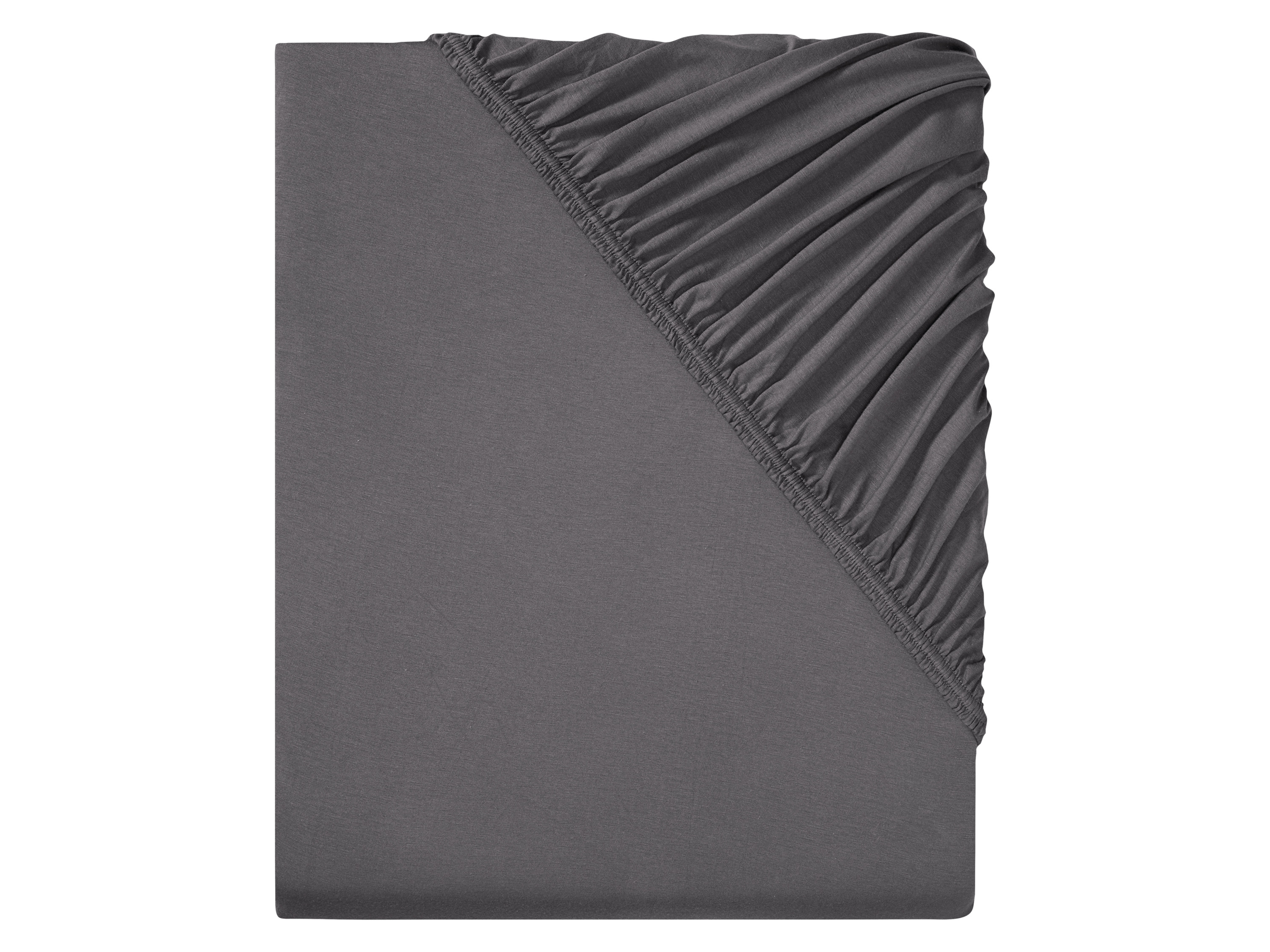LIVARNO home Napínacia plachta, 90 – 100 x 200 cm (tmavosivá)