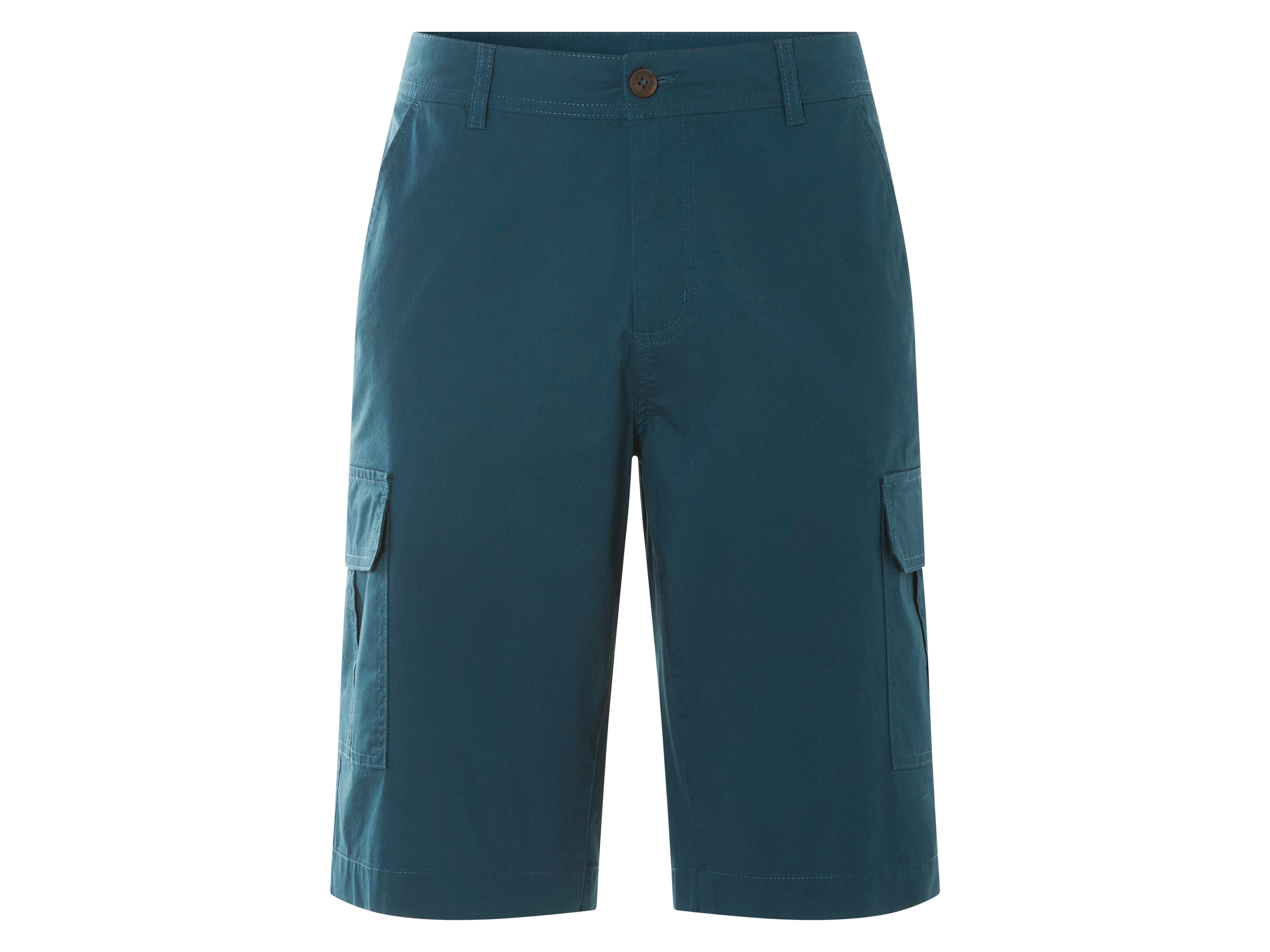 LIVERGY® Pánske cargo bermudy (petrolejová, 58)