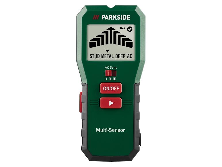 PARKSIDE Multi-Sensor nástenný skener na detekciu hĺbky, kovu a striedavého prúdu