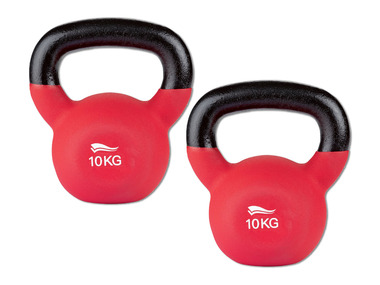 CRIVIT Kettlebell, 10 kg, 2 kusy