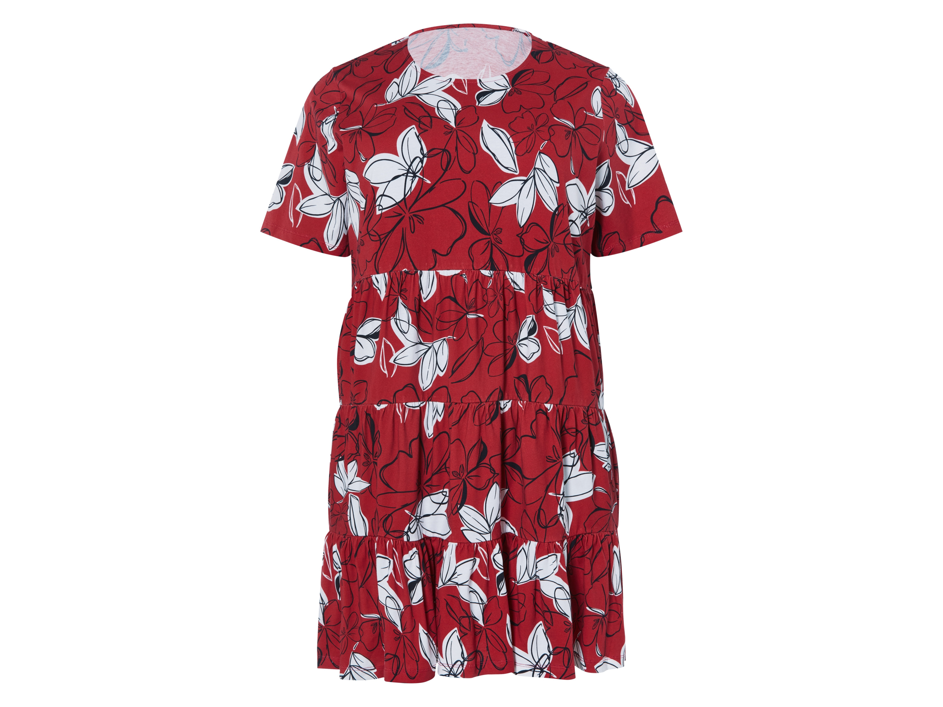 esmara® Dámske šaty XXL (vzor/červená, XL (48/50))