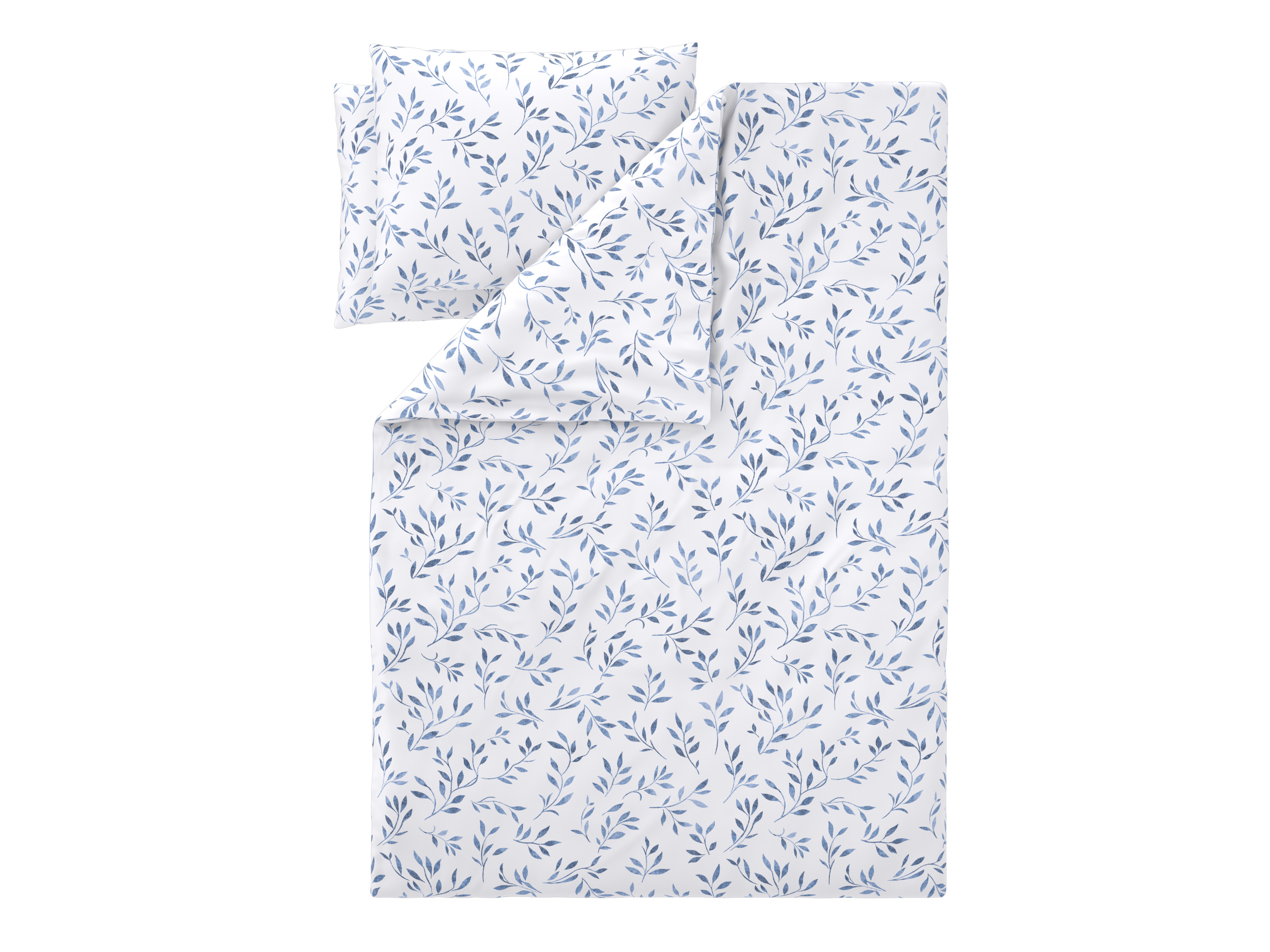 LIVARNO® Posteľná bielizeň z bavlny Renforcé,  200 x 220 cm (listy)