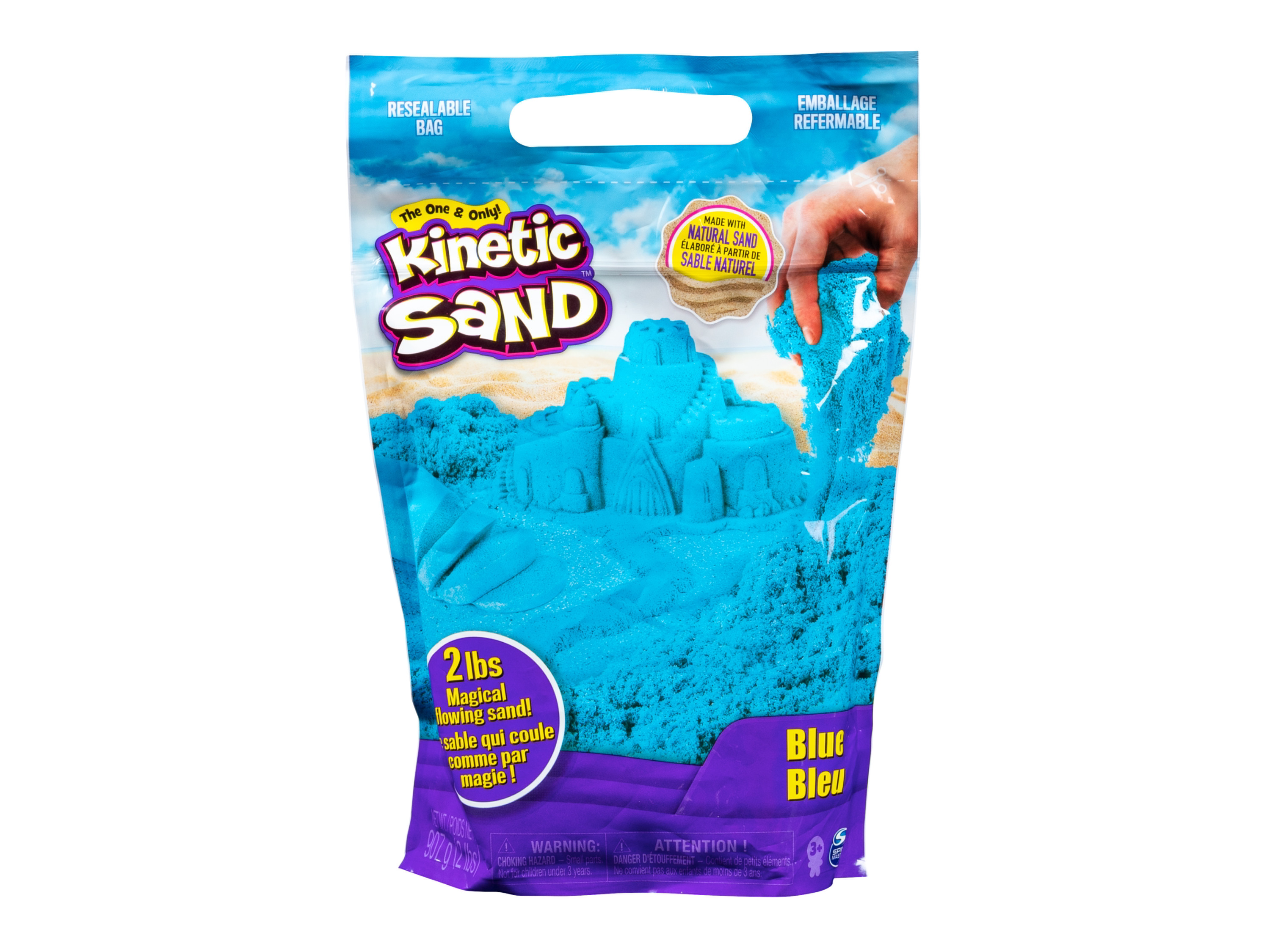 Kinetic Sand Kinetický farebný piesok (modrá)