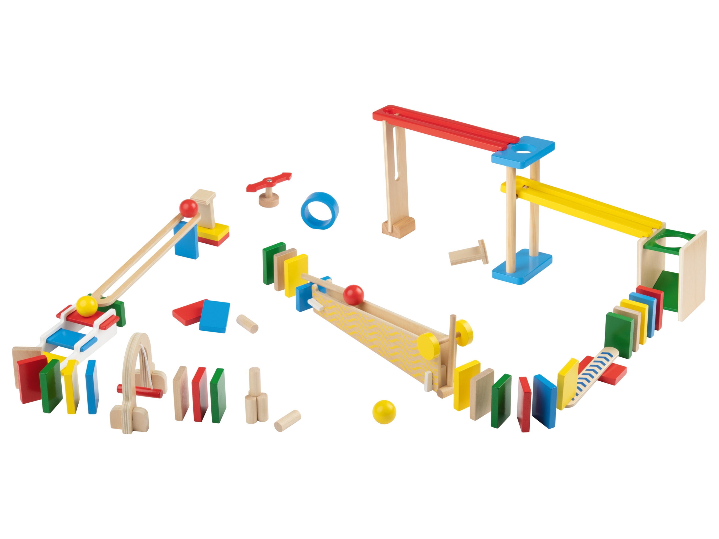 Playtive Drevená guľová dráha (domino)