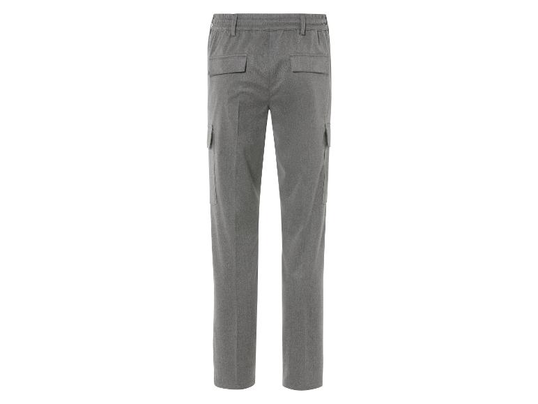 Livergy® Pánske flanelové cargo nohavice (S (44/46), sivá)