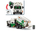 LEGO Technic Mack LR odpadkový kamión s recyklačnou témou, vrátane zdvíhacej ruky a odpadkového koša.