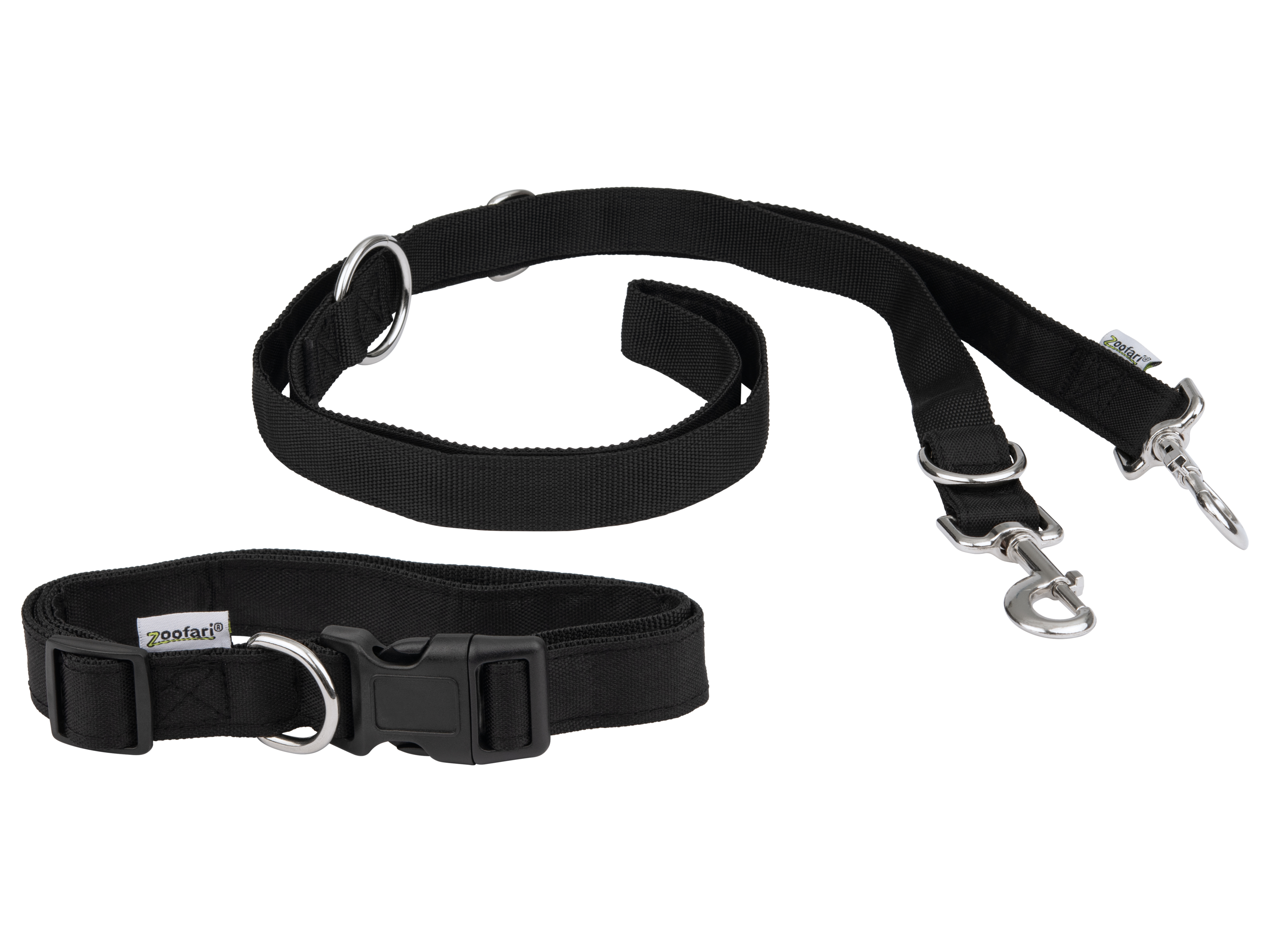 zoofari® Psí obojok s vôdzkou/Stopovacia vôdzka (obojok M s vôdzkou)