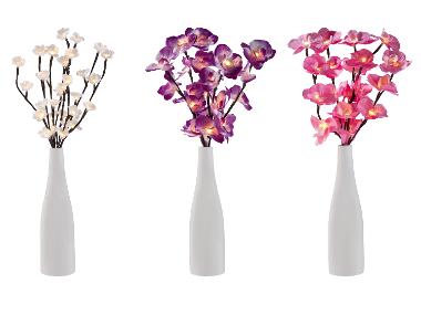 LIVARNO® Dekoratívna váza s LED svietiacou vetvičkou