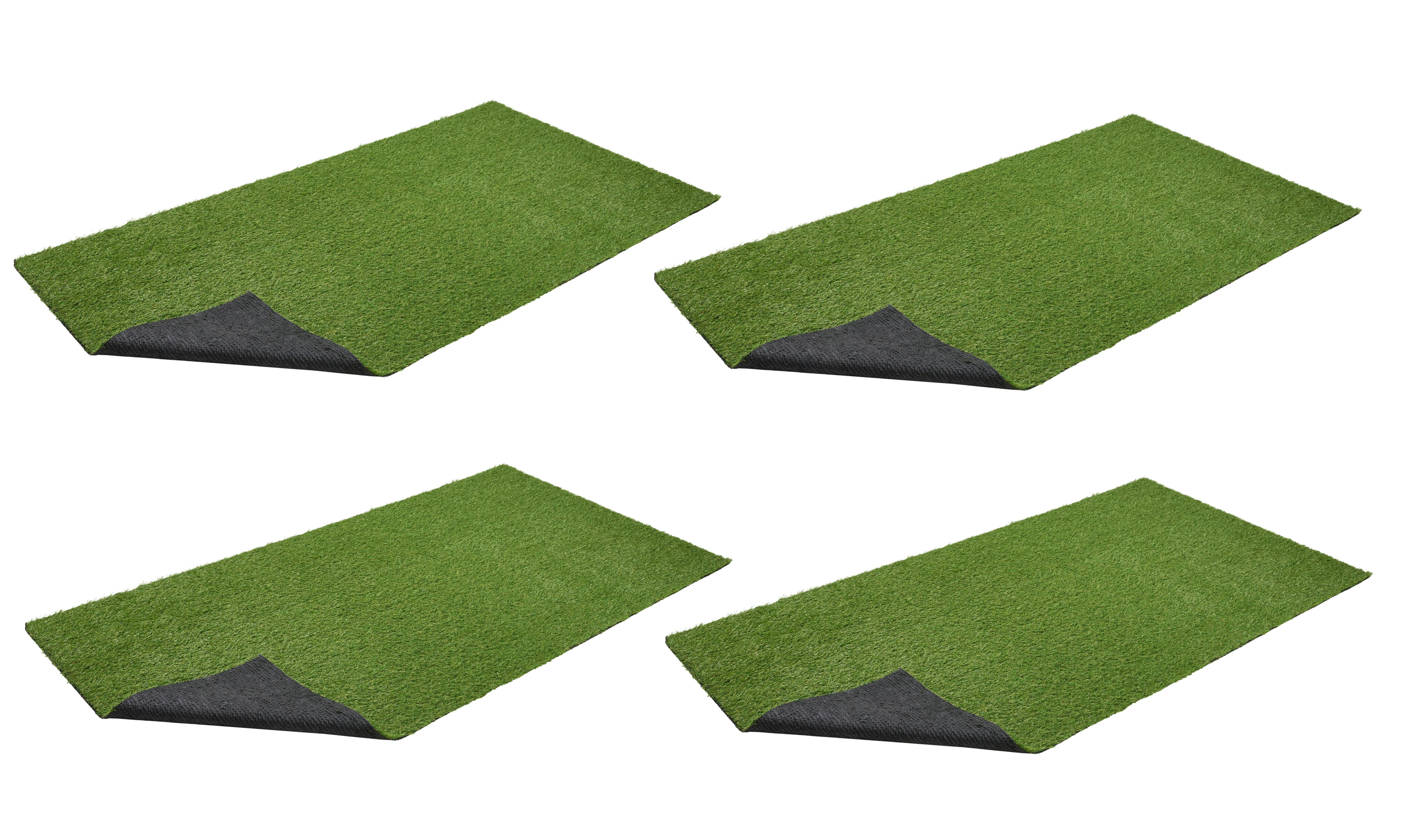 LIVARNO® Koberec v imitácii trávy, 100 x 200 cm, 4 kusy