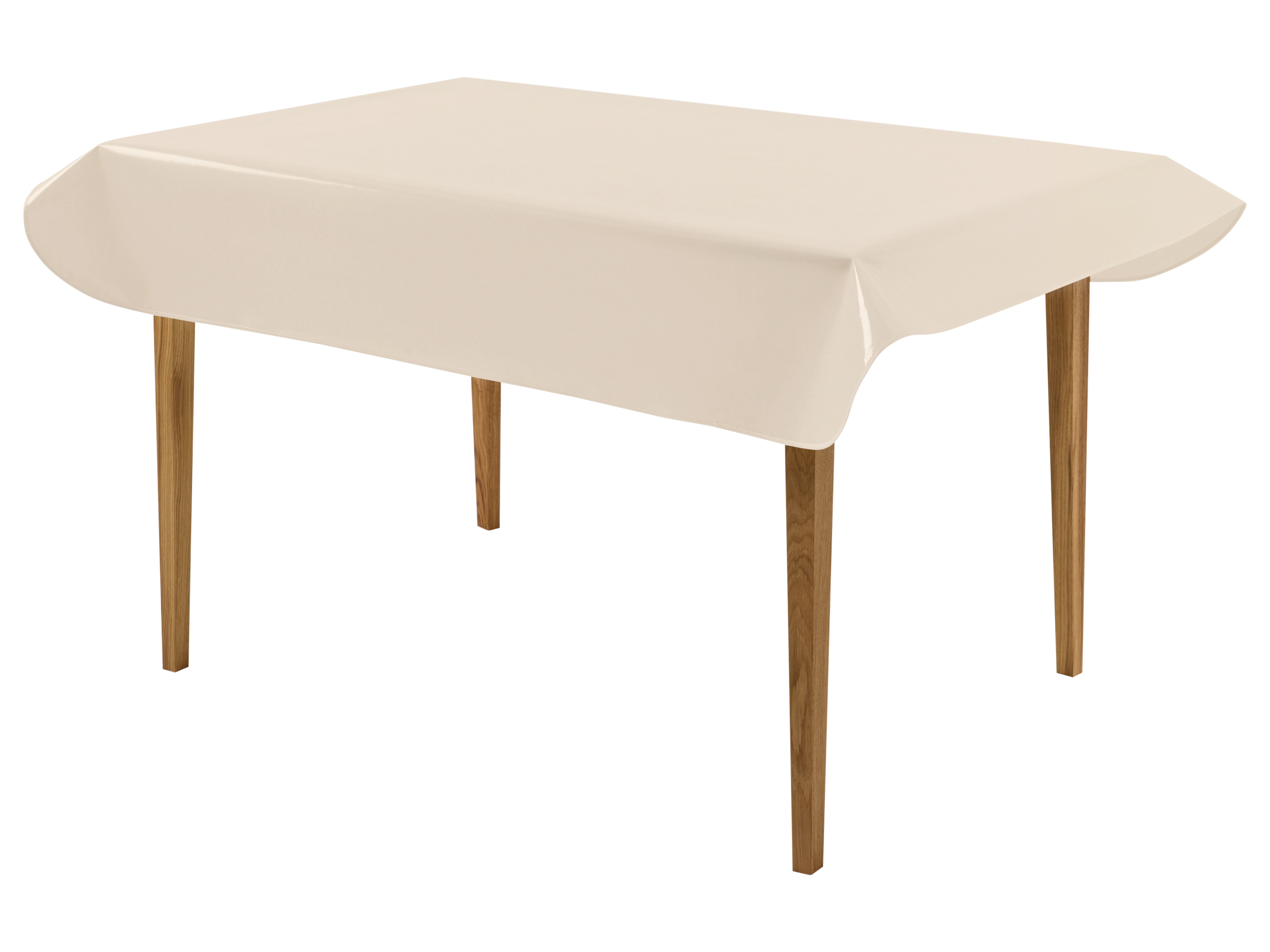 LIVARNO® Lakovaný obrus (110 x 140 cm, obdĺžnikový, béžová)