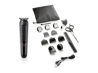 SILVERCREST® PERSONAL CARE Zastrihávač vlasov a brady 5 in 1 SHBS 3.7 E6