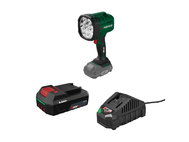 PARKSIDE® Aku LED ručný reflektor 20 V PHLA 20-Li A1 + Akumulátor 20 V/2 Ah + Nabíjačka na akumulátor 20 V/2,4 A