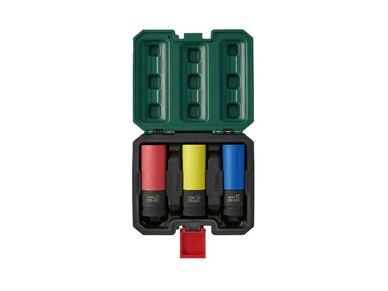 Parkside® Súprava rázových nástrčných kľúčov/Adaptér na rázový uťahovák/Súprava nárazových guľových kĺbov