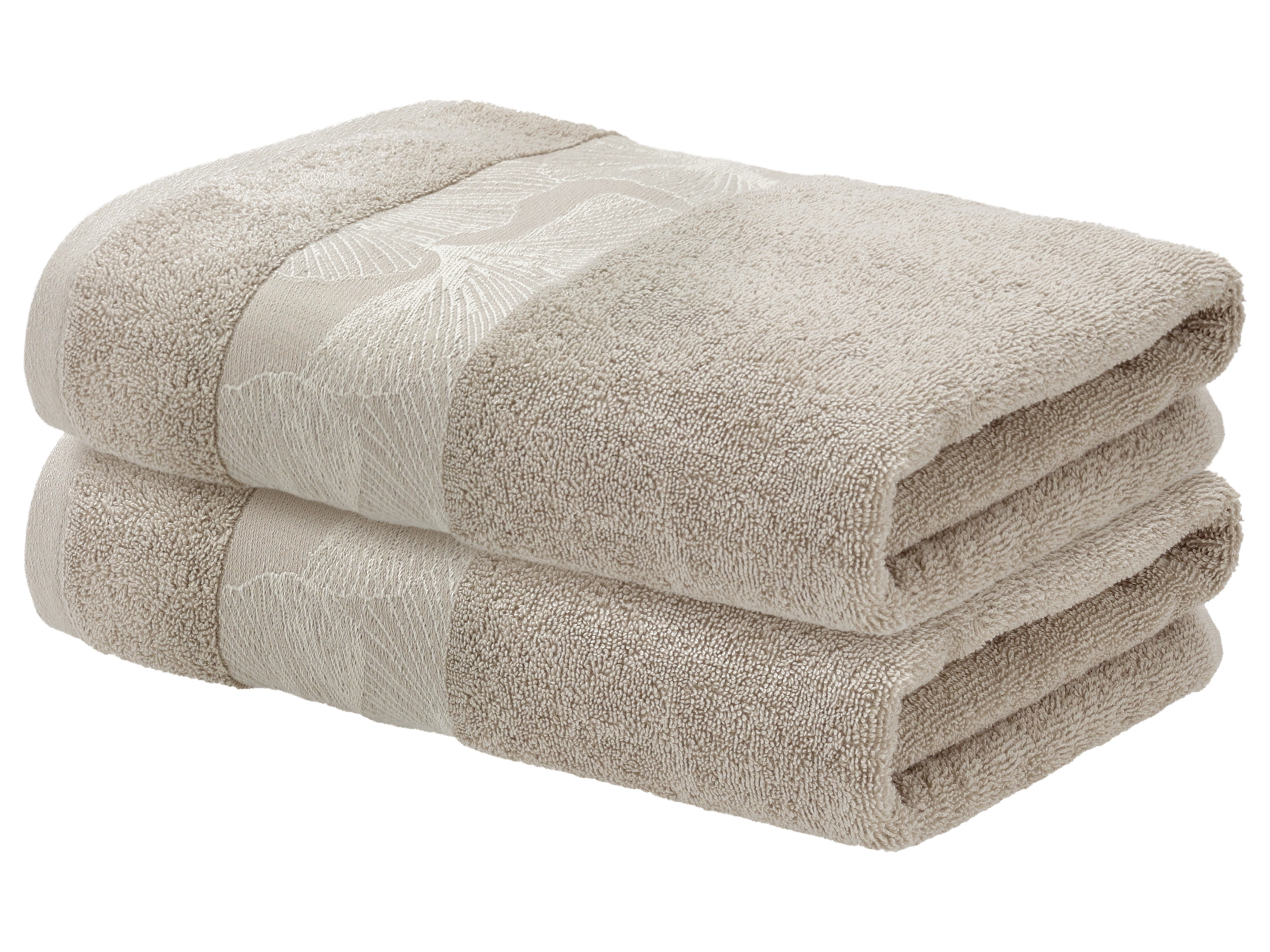 LIVARNO® Froté uterák, 50 x 100 cm, 2 kusy (krémová)
