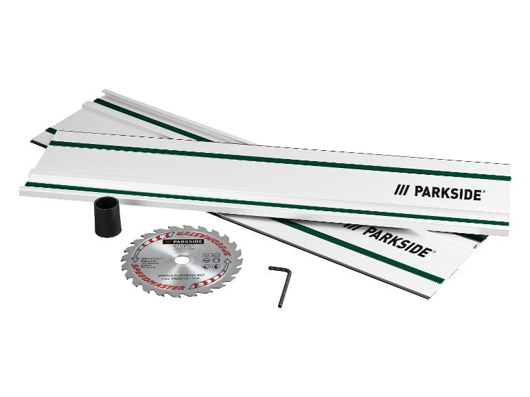 Vodiace lišty Parkside a pílový kotúč Speedmaster.
