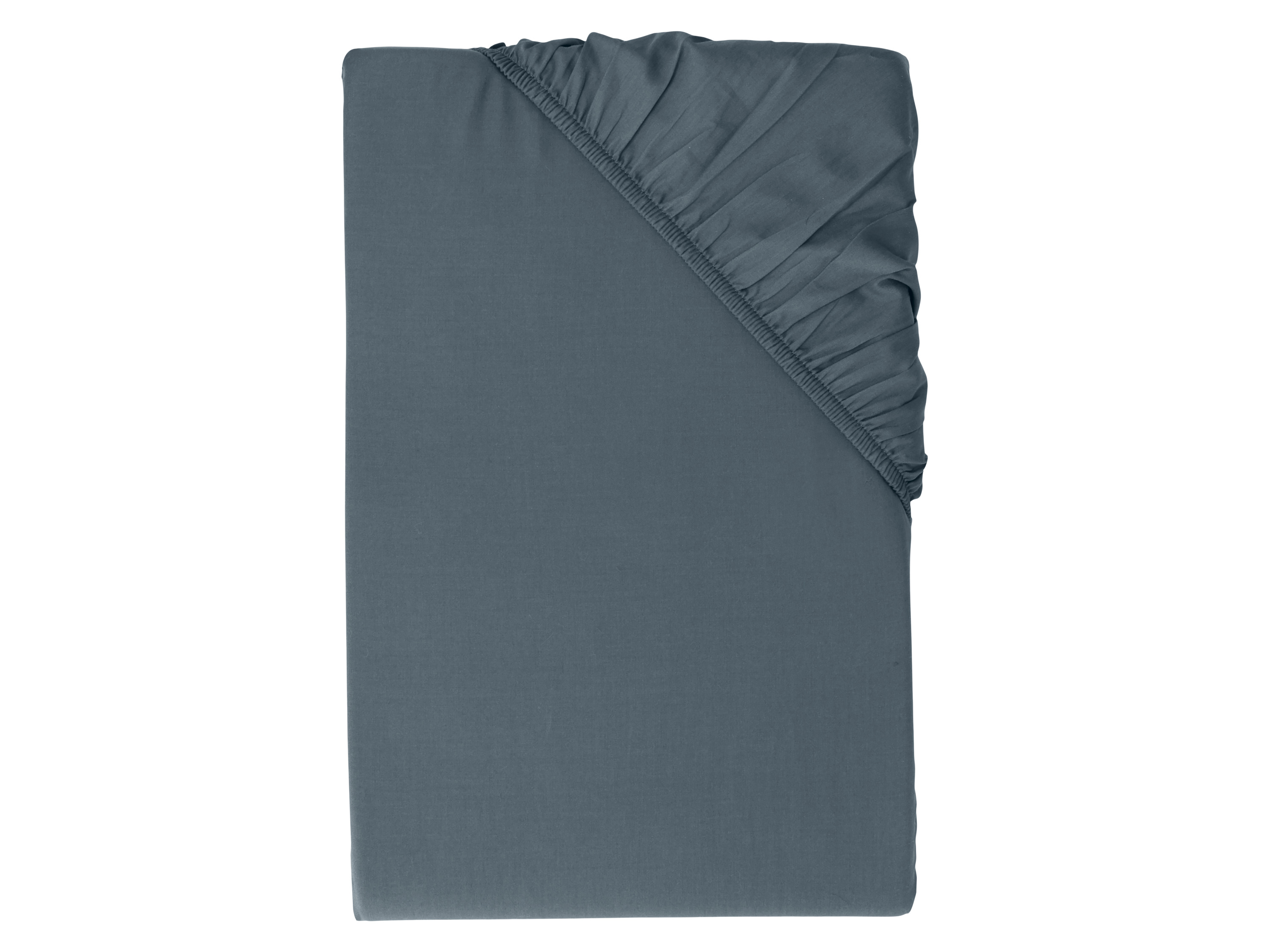 LIVARNO® Napínacia plachta z bambusovej viskózy Premium, 140-160 x 200 cm (navy modrá)