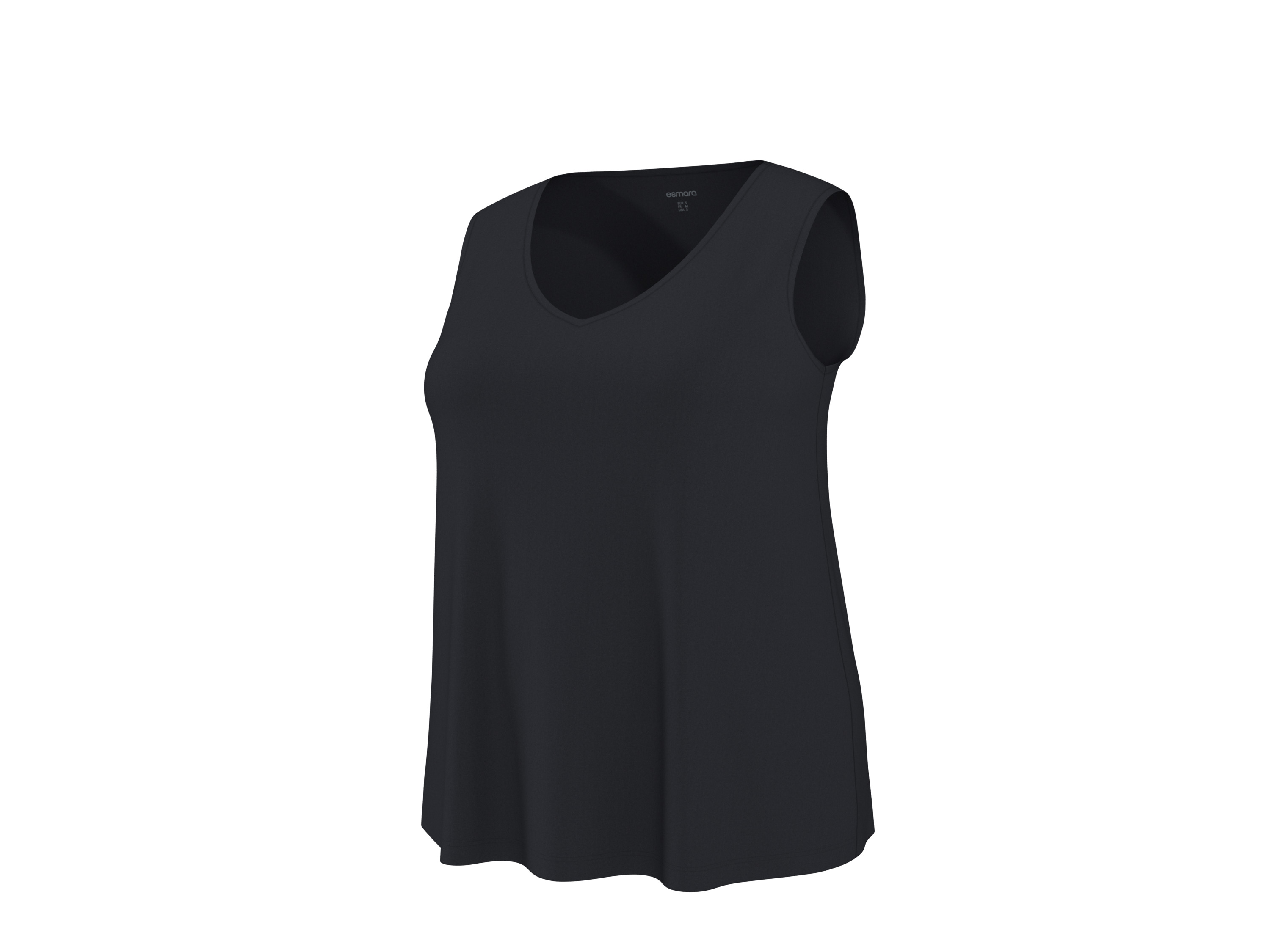 esmara® Dámsky top XXL (čierna, 3XL (56/58))