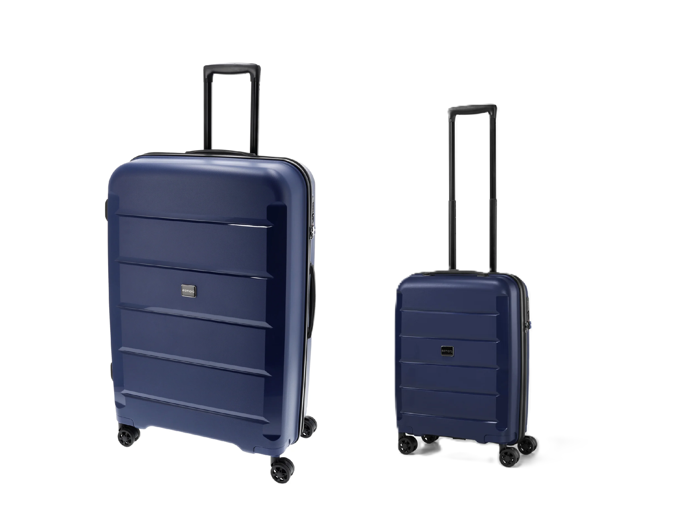 ESMARA® Cestovný kufor, 90 l + Príručný kufor, 30 l, modrý