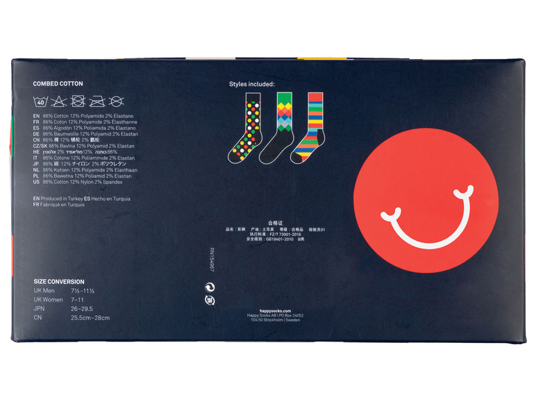 Prejsť na zobrazenie na celú obrazovku: Happy Socks Farebné ponožky v darčekovom balení, 3 páry – obrázok 31
