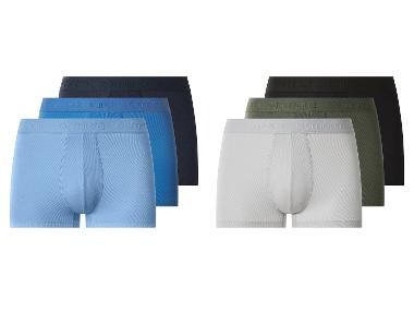 Pánske boxerky s dvojitým rebrovaním, 3 kusy