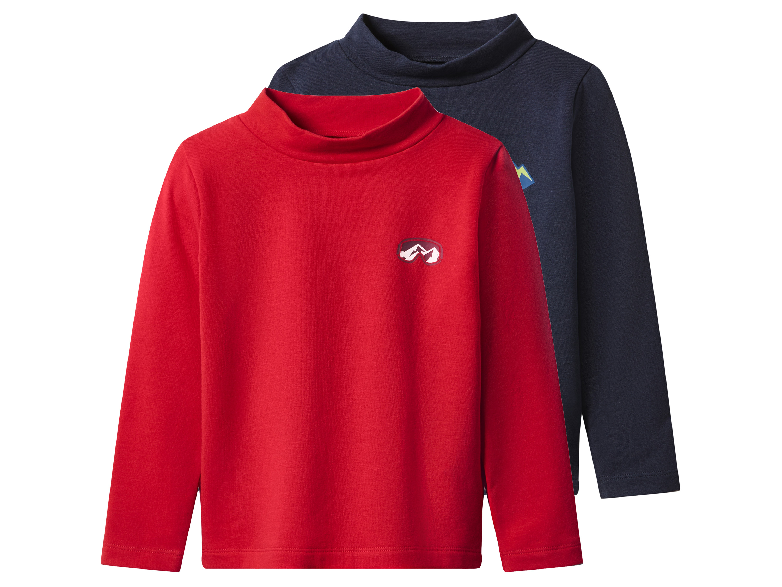 lupilu® Chlapčenské termotričko s dlhým rukávom, 2 kusy (navy modrá/červená, 86/92)