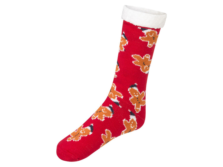 Dámske/Pánske vianočné ponožky (35/38, červená)