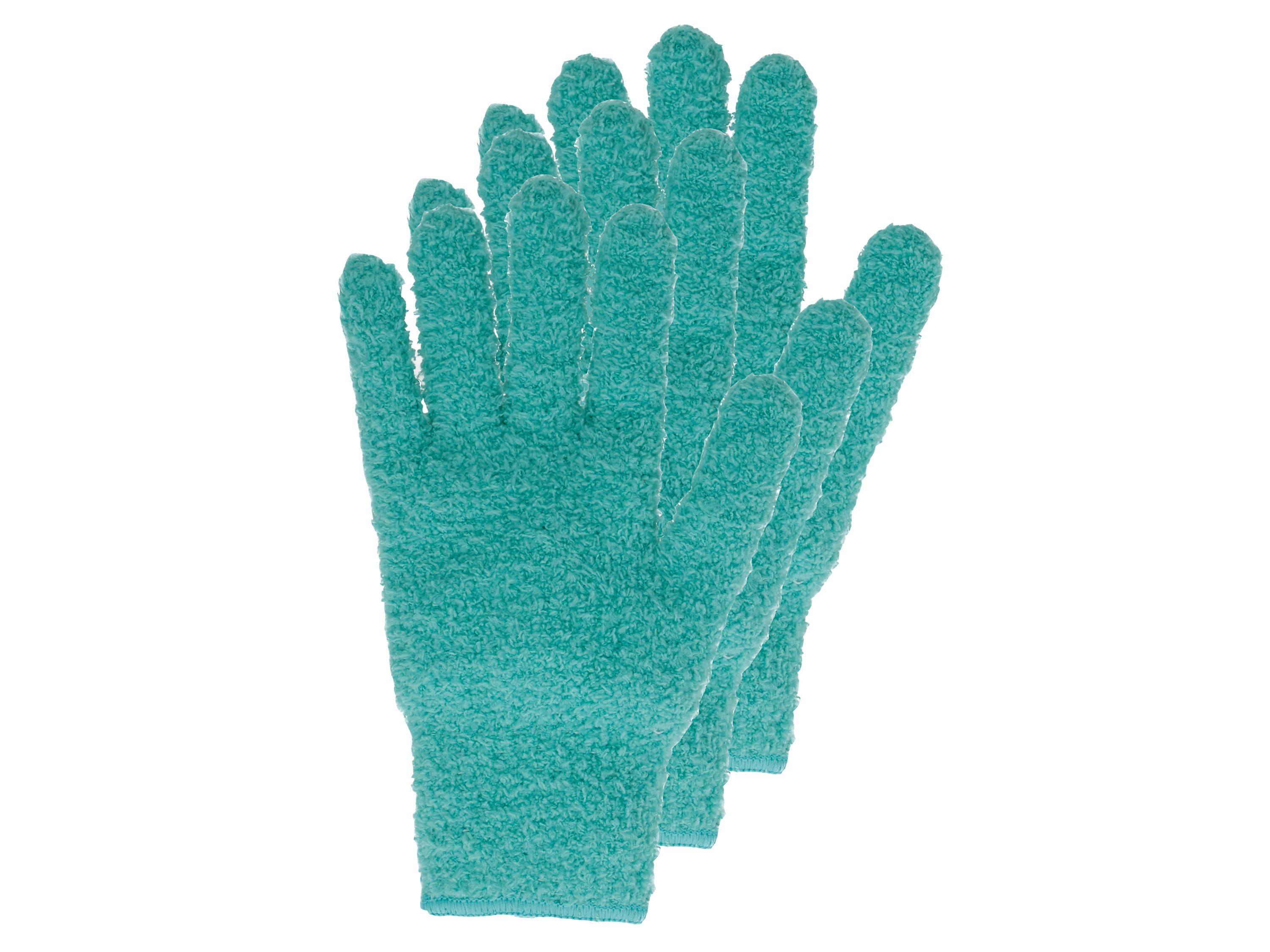 W5 Rukavice na prach z mikrovlákna, 3 kusy (tyrkysová, L/XL)