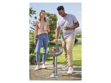 GRILLMEISTER Stĺpový gril na drevené uhlie