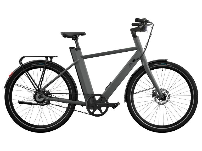 Crivit Mestský elektrobicykel s remeňovým pohonom Gates X.3 (sivá)