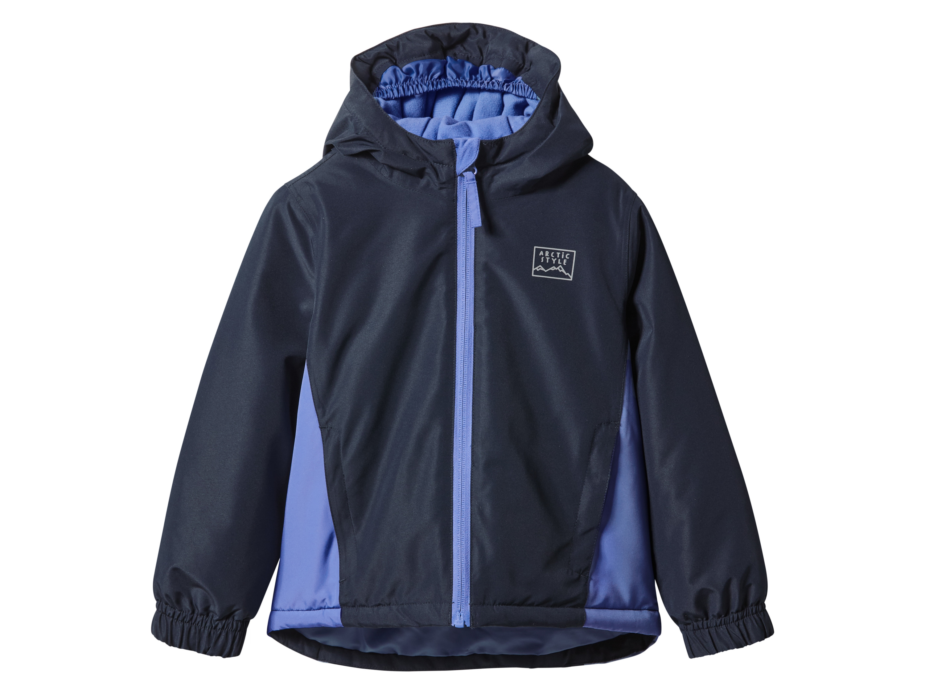 lupilu® Dievčenská zimná bunda (navy modrá/bledomodrá, 110/116)