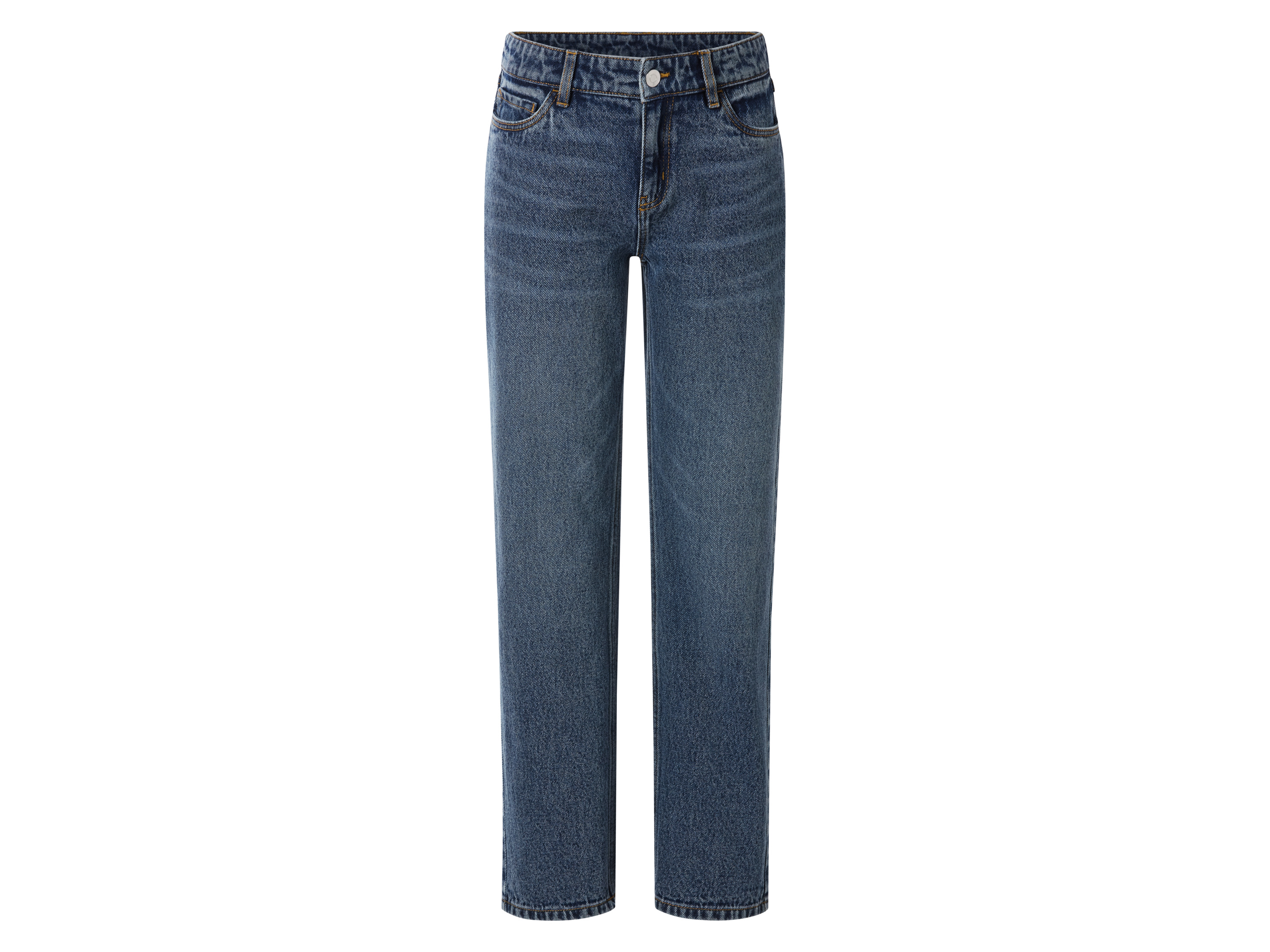 ESMARA KIDS Dievčenské rifle Straight Fit (tmavomodrá, 134)