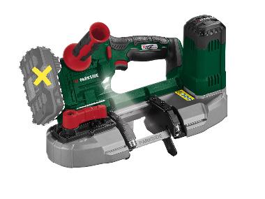 PARKSIDE® Aku pásová píla 20 V PMBA 20-Li A1 – bez akumulátora