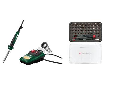PARKSIDE® Regulovateľná spájkovacia stanica PLS 48 D2 + Súprava náradia na jemnú mechaniku, 66-dielna