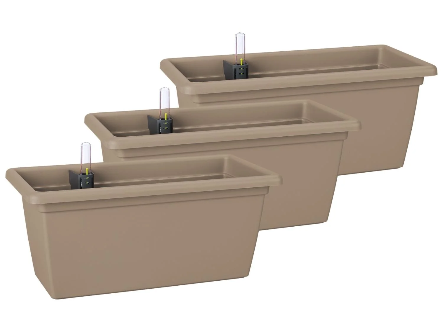 E-shop PARKSIDE® Kvetináč, 40 cm, béžový, 3 kusy