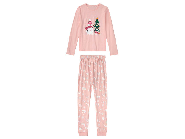 E-shop pepperts!® Dievčenské vianočné pyžamo (134/140, bledoružová)