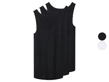 esmara Men Pánske tielko z jemnej rebroviny, 3 kusy