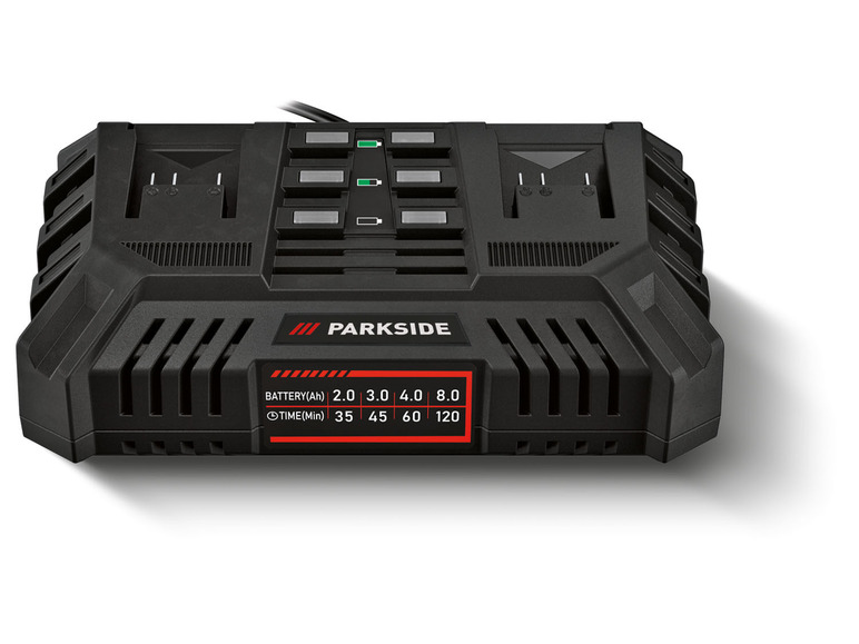 Prejsť na zobrazenie na celú obrazovku: PARKSIDE® Dvojitá rýchlonabíjačka 20 V/4,5 A PDSLG 20 A1 – obrázok 1