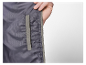 Sivá pánska bunda na zips s vreckami.