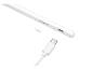 Biela stylus Silvercrest s nabíjacím káblom USB-C.