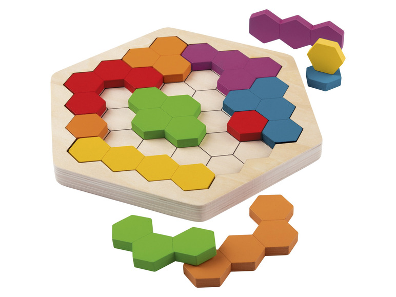 Prejsť na zobrazenie na celú obrazovku: Playtive Drevená dúhová Montessori skladačka – obrázok 1