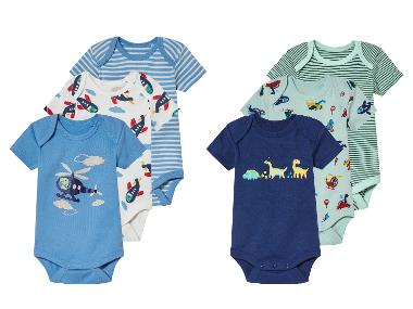 lupilu® Chlapčenské body pre bábätká, 3 kusy