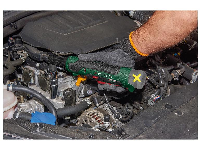 Parkside® Aku račňový uťahovák PAR 12 B1 + Akumulátor 12 V/2,5 Ah Papk 12 2.5 B1 + Nabíjačka 6 A Plgk 12 6.0 B1