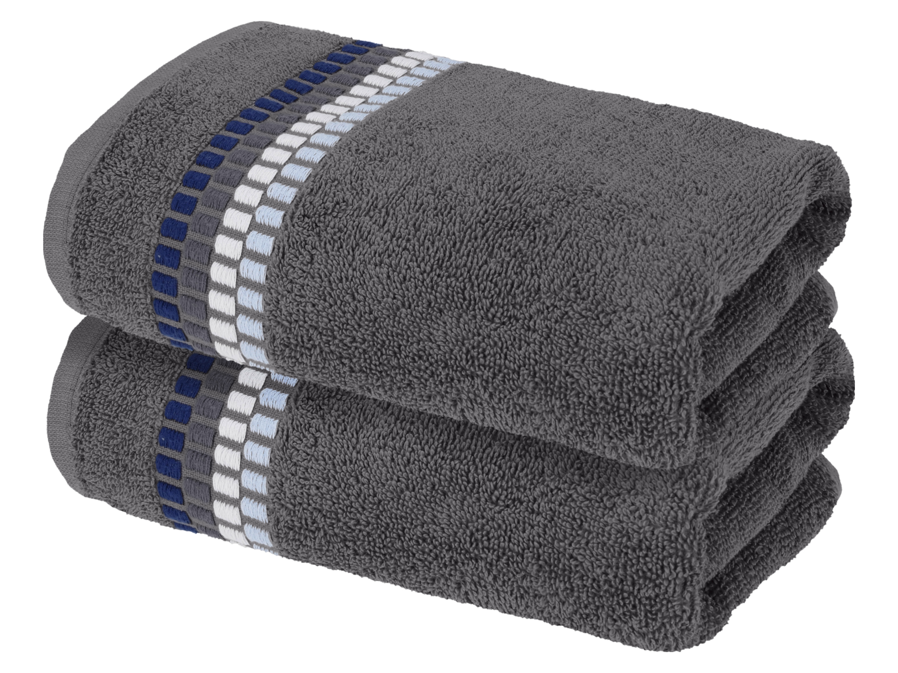 LIVARNO® Froté uterák, 50 x 100 cm, 2 kusy (sivá)