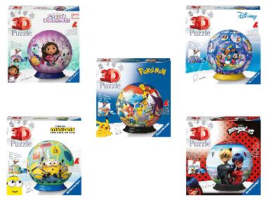 RAVENSBURGER Puzzle guľa 3D, Ø 13 cm
