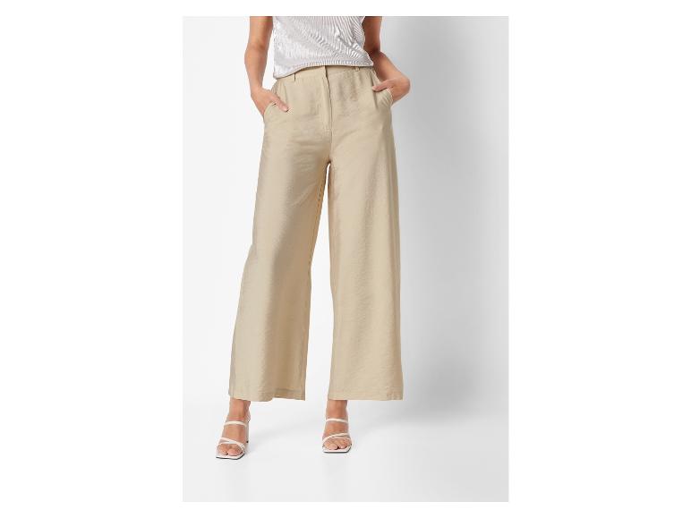 esmara® Dámske široké nohavice Wide Leg (béžová, 34)