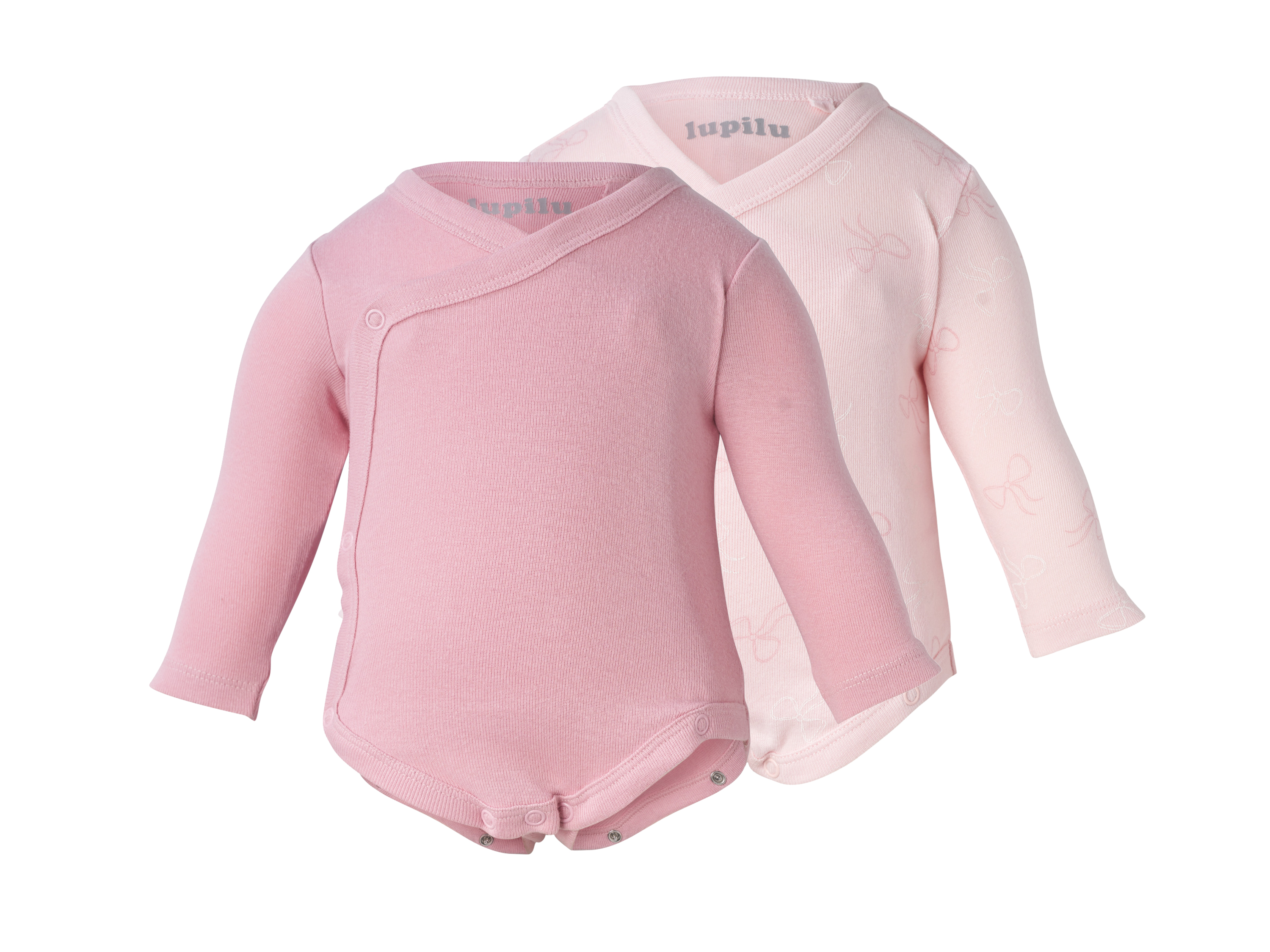 LUPILU® Zavinovacie body pre bábätká, 2 kusy (ružová, 62/68)