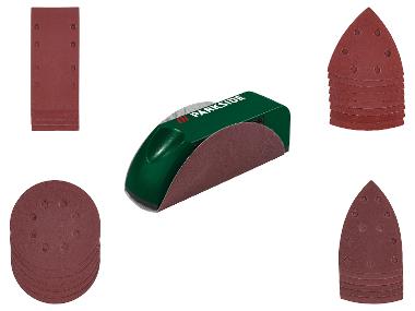 PARKSIDE® Súprava brúsnych papierov/Ručná brúska