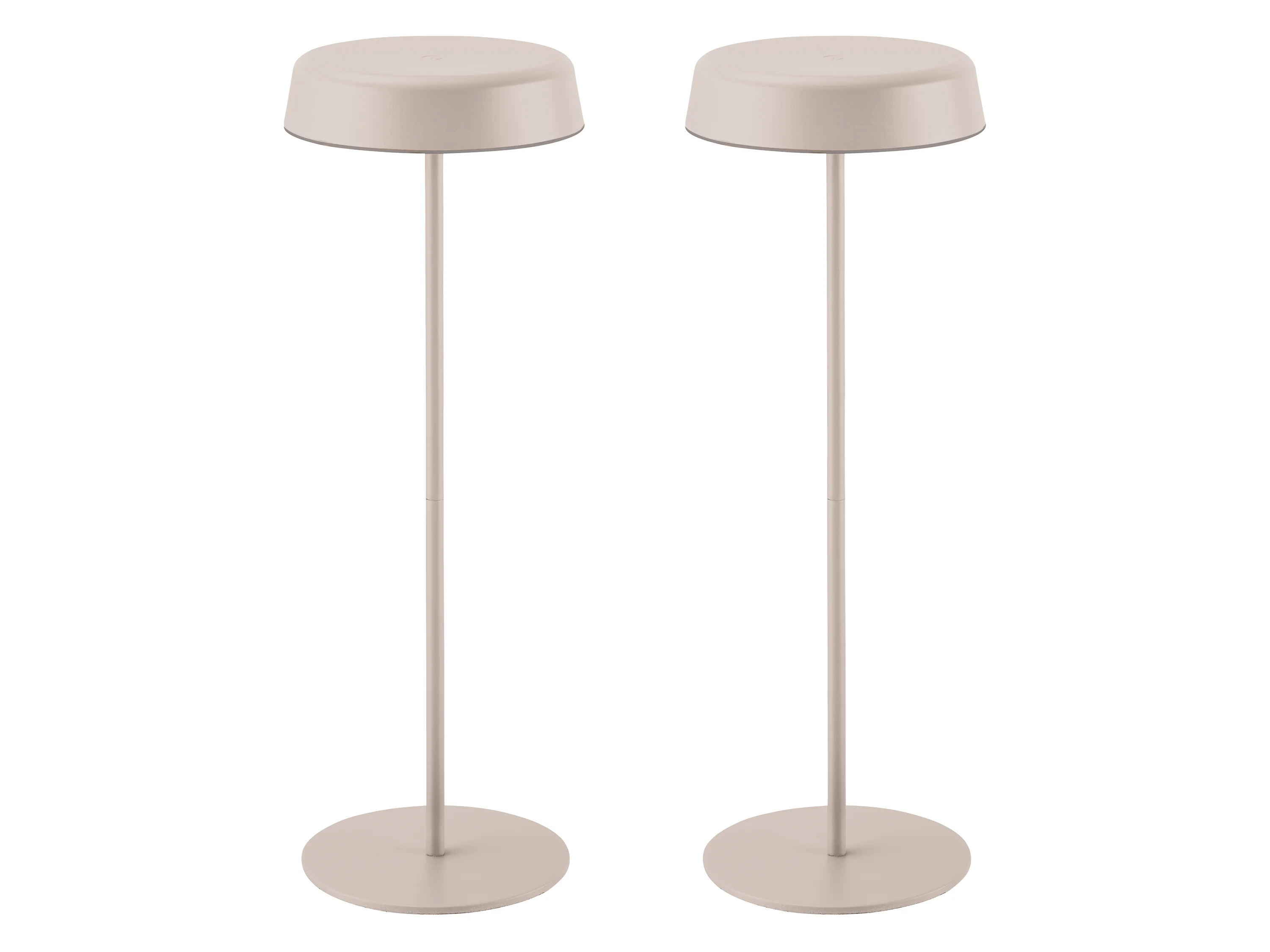 LIVARNO HOME Aku LED stolná lampa, béžová, 2 kusy