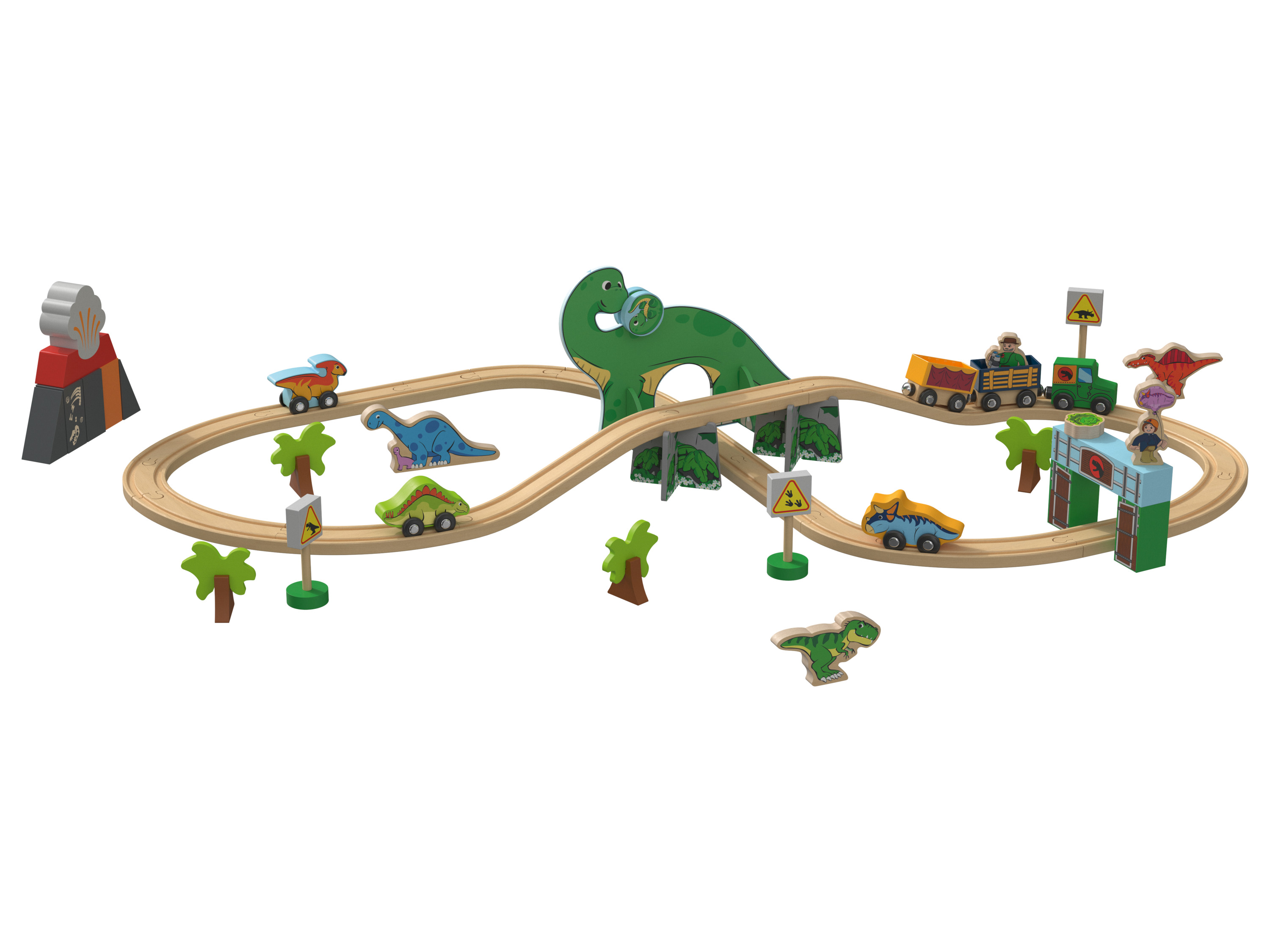 Playtive Železničná súprava farma/dinosaury (dinosaury)