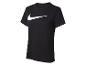 Čierne Nike tričko s bielym logom.